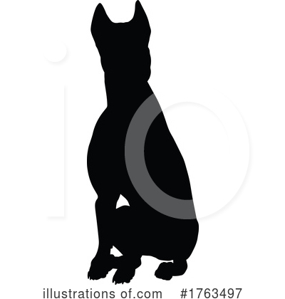 Royalty-Free (RF) Silhouette Clipart Illustration by AtStockIllustration - Stock Sample #1763497