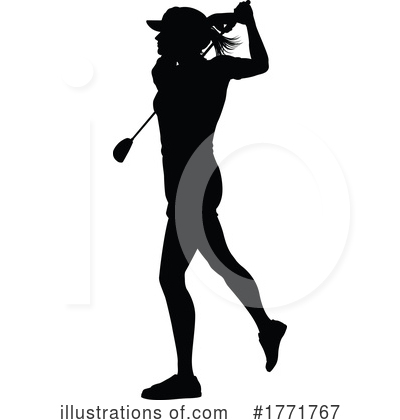Royalty-Free (RF) Silhouette Clipart Illustration by AtStockIllustration - Stock Sample #1771767
