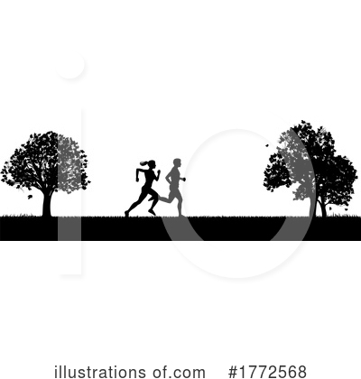 Silhouette Clipart #1772568 by AtStockIllustration