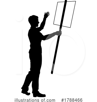 Royalty-Free (RF) Silhouette Clipart Illustration by AtStockIllustration - Stock Sample #1788466