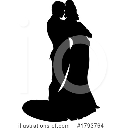 Royalty-Free (RF) Silhouette Clipart Illustration by AtStockIllustration - Stock Sample #1793764