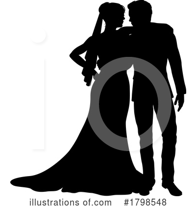 Royalty-Free (RF) Silhouette Clipart Illustration by AtStockIllustration - Stock Sample #1798548