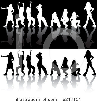 Royalty-Free (RF) Silhouette Clipart Illustration by dero - Stock Sample #217151