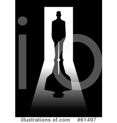 Royalty-Free (RF) Silhouette Clipart Illustration by r formidable - Stock Sample #61497