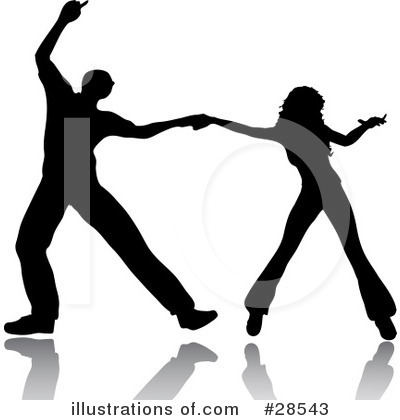 Royalty-Free (RF) Silhouetted People Clipart Illustration by KJ Pargeter - Stock Sample #28543