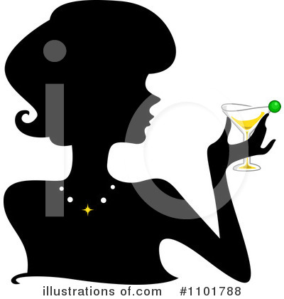 Royalty-Free (RF) Silhouetted Woman Clipart Illustration by BNP Design Studio - Stock Sample #1101788