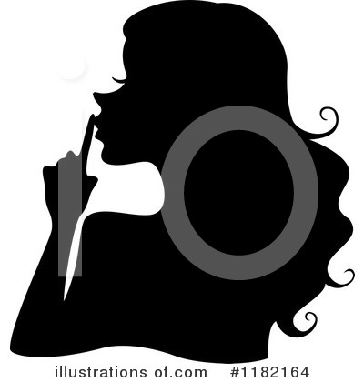 Royalty-Free (RF) Silhouetted Woman Clipart Illustration by BNP Design Studio - Stock Sample #1182164