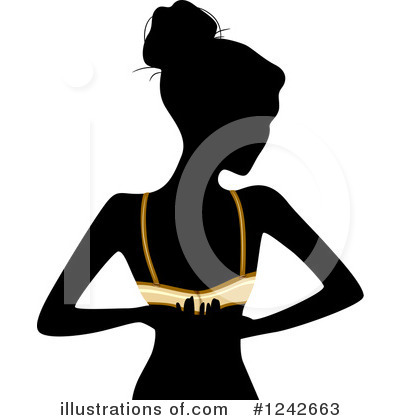 Royalty-Free (RF) Silhouetted Woman Clipart Illustration by BNP Design Studio - Stock Sample #1242663