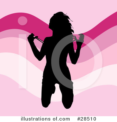 Royalty-Free (RF) Silhouetted Woman Clipart Illustration by KJ Pargeter - Stock Sample #28510