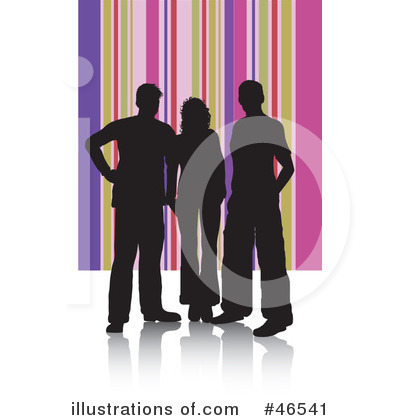 Royalty-Free (RF) Silhouettes Clipart Illustration by KJ Pargeter - Stock Sample #46541