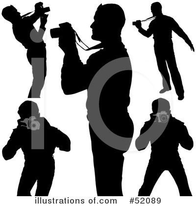 Royalty-Free (RF) Silhouettes Clipart Illustration by dero - Stock Sample #52089