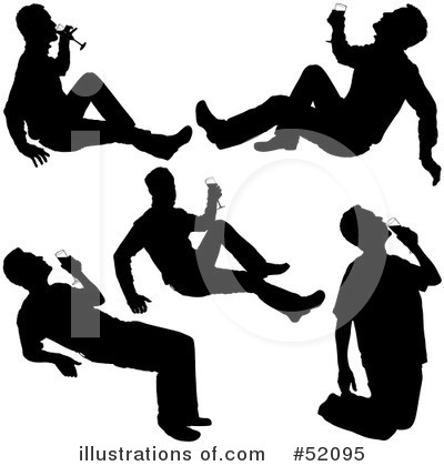 Royalty-Free (RF) Silhouettes Clipart Illustration by dero - Stock Sample #52095