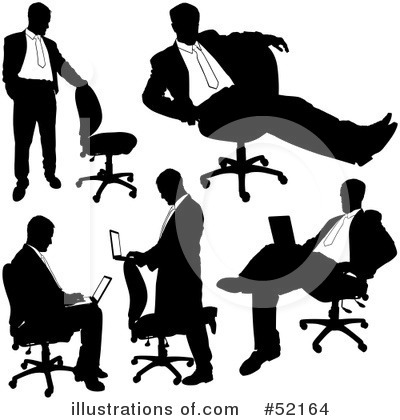 Royalty-Free (RF) Silhouettes Clipart Illustration by dero - Stock Sample #52164