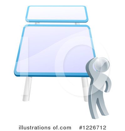 Royalty-Free (RF) Silver Man Clipart Illustration by AtStockIllustration - Stock Sample #1226712