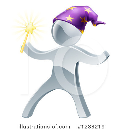 Royalty-Free (RF) Silver Man Clipart Illustration by AtStockIllustration - Stock Sample #1238219