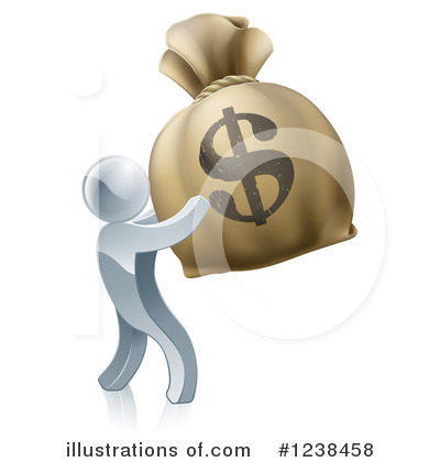 Money Bag Clipart #1238458 by AtStockIllustration