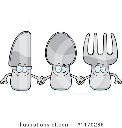 Royalty-Free (RF) Silverware Clipart Illustration by Cory Thoman - Stock Sample #1170286