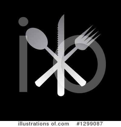 Royalty-Free (RF) Silverware Clipart Illustration by ColorMagic - Stock Sample #1299087