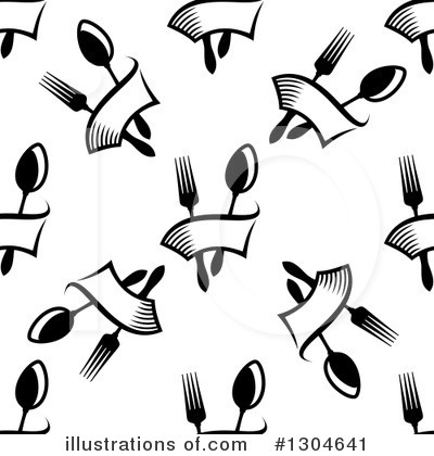 Royalty-Free (RF) Silverware Clipart Illustration by Vector Tradition SM - Stock Sample #1304641