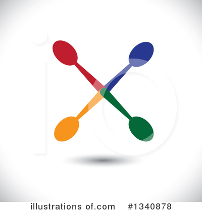 Royalty-Free (RF) Silverware Clipart Illustration by ColorMagic - Stock Sample #1340878