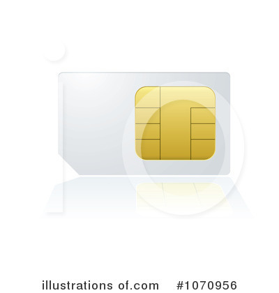 Royalty-Free (RF) Sim Card Clipart Illustration by michaeltravers - Stock Sample #1070956