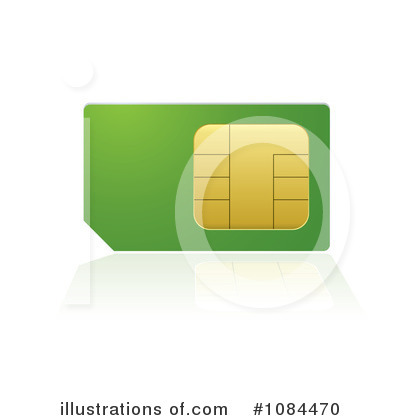 Royalty-Free (RF) Sim Card Clipart Illustration by michaeltravers - Stock Sample #1084470