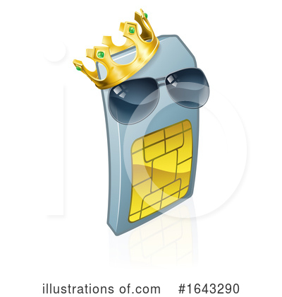Royalty-Free (RF) Sim Card Clipart Illustration by AtStockIllustration - Stock Sample #1643290