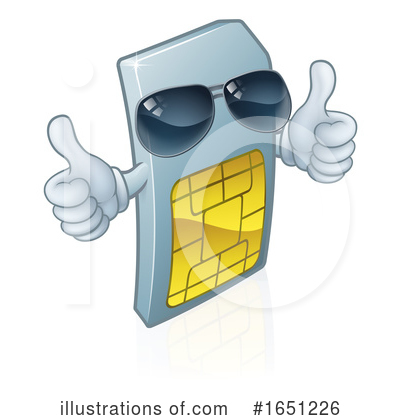 Royalty-Free (RF) Sim Card Clipart Illustration by AtStockIllustration - Stock Sample #1651226
