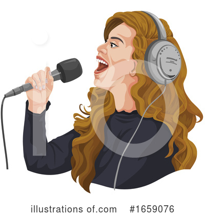 Royalty-Free (RF) Singer Clipart Illustration by Morphart Creations - Stock Sample #1659076