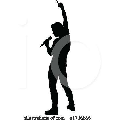 Royalty-Free (RF) Singer Clipart Illustration by AtStockIllustration - Stock Sample #1706866
