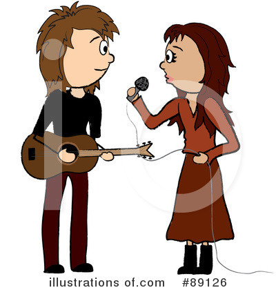 Royalty-Free (RF) Singer Clipart Illustration by Pams Clipart - Stock Sample #89126