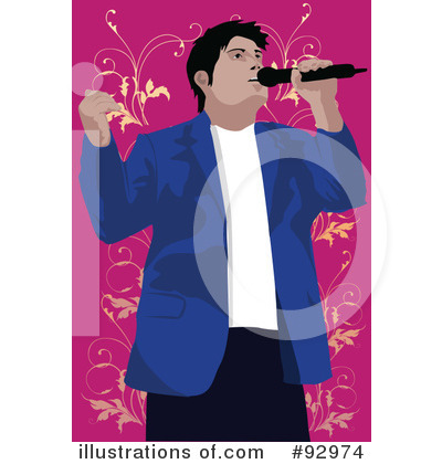 Royalty-Free (RF) Singer Clipart Illustration by mayawizard101 - Stock Sample #92974