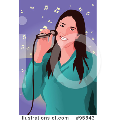 Royalty-Free (RF) Singer Clipart Illustration by mayawizard101 - Stock Sample #95843