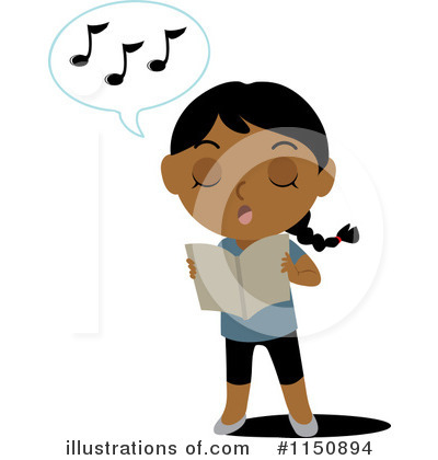 Royalty-Free (RF) Singing Clipart Illustration by Rosie Piter - Stock Sample #1150894