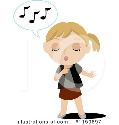 Royalty-Free (RF) Singing Clipart Illustration by Rosie Piter - Stock Sample #1150897