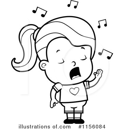 Royalty-Free (RF) Singing Clipart Illustration by Cory Thoman - Stock Sample #1156084