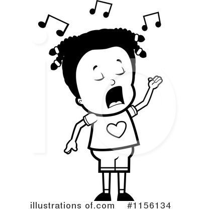 Royalty-Free (RF) Singing Clipart Illustration by Cory Thoman - Stock Sample #1156134