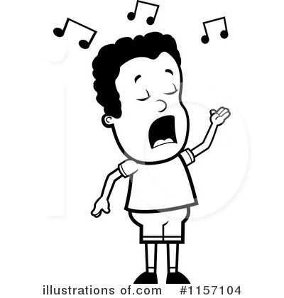 Royalty-Free (RF) Singing Clipart Illustration by Cory Thoman - Stock Sample #1157104