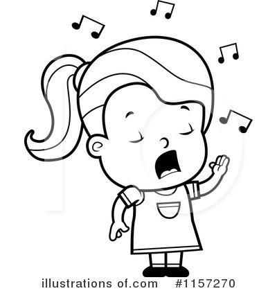 Royalty-Free (RF) Singing Clipart Illustration by Cory Thoman - Stock Sample #1157270