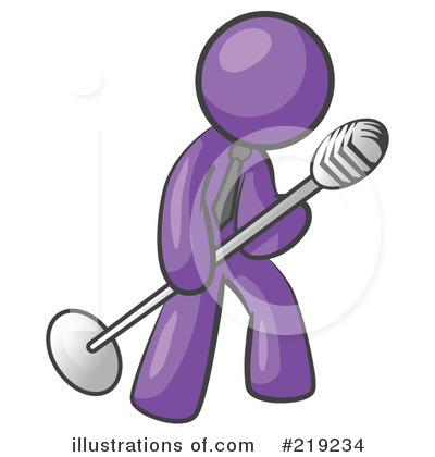 Royalty-Free (RF) Singing Clipart Illustration by Leo Blanchette - Stock Sample #219234