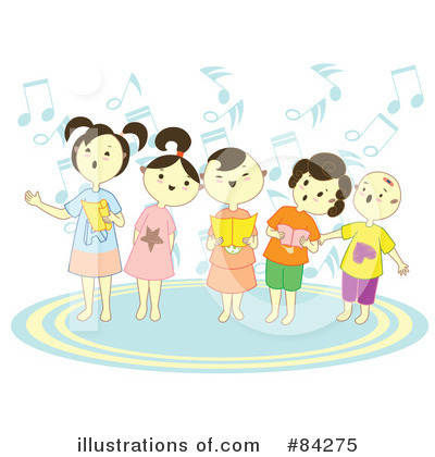 Royalty-Free (RF) Singing Clipart Illustration by Cherie Reve - Stock Sample #84275