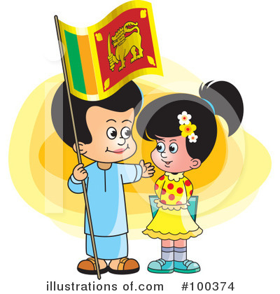 Royalty-Free (RF) Sinhala Clipart Illustration by Lal Perera - Stock Sample #100374