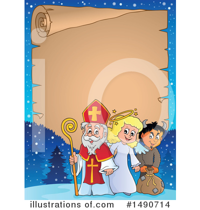 Royalty-Free (RF) Sinterklaas Clipart Illustration by visekart - Stock Sample #1490714