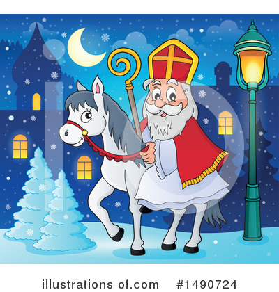 Royalty-Free (RF) Sinterklaas Clipart Illustration by visekart - Stock Sample #1490724
