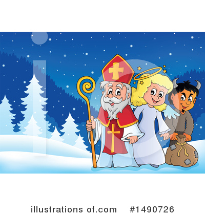 Royalty-Free (RF) Sinterklaas Clipart Illustration by visekart - Stock Sample #1490726