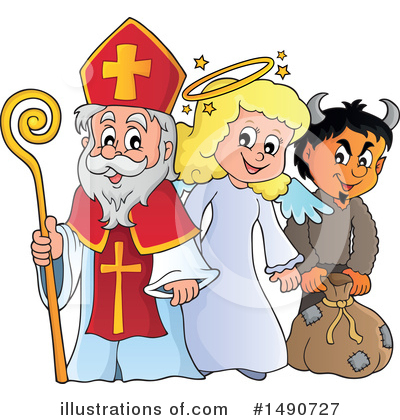 Royalty-Free (RF) Sinterklaas Clipart Illustration by visekart - Stock Sample #1490727