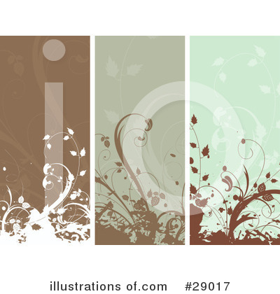 Floral Panels Clipart #29017 by KJ Pargeter