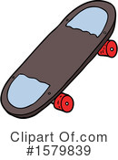 Skateboard Clipart #1579839 by lineartestpilot