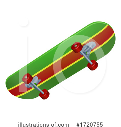 Skateboard Clipart #1720755 by AtStockIllustration