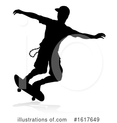 Skateboard Clipart #1617649 by AtStockIllustration